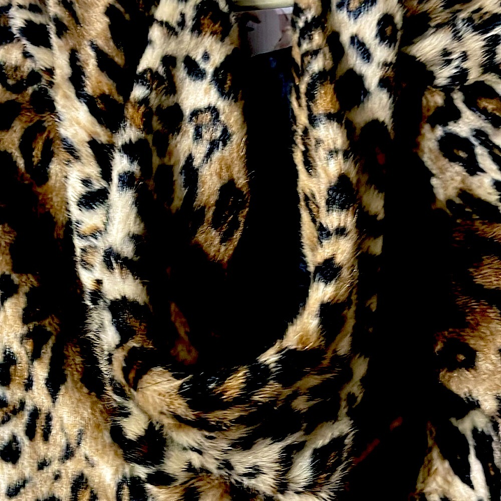 Woman’s Leopard Hooded Coat - Picture 6 of 6